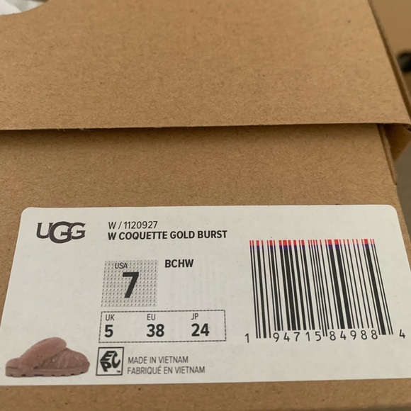 NWB Ugg coquette shearling slippers cold burst in Beachwood - Picture 13 of 16